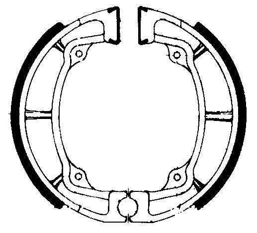 FSB799 Set Saboti Frana Moto - Ferodo Racing, Kawasaki KL 250 (1977 - 1983)