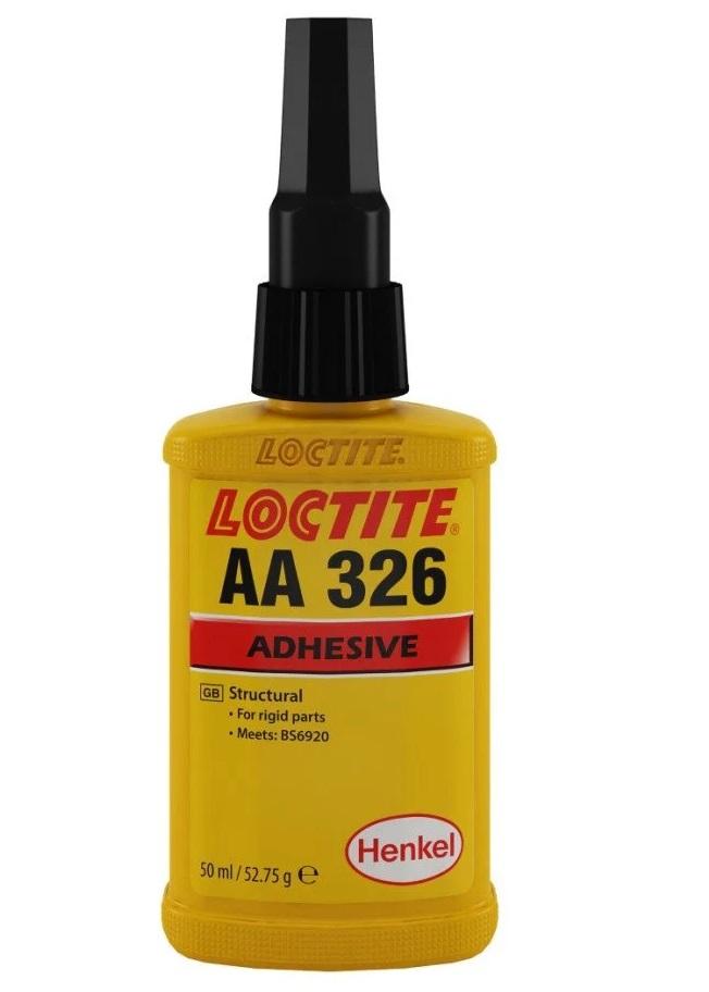 Adeziv pentru lipirea pastilelor magnetice pe oglinzi LOCTITE AA 326, 50 ml, fără mixare, cu vâscozitate medie, culoare galben/portocaliu, cod 142445