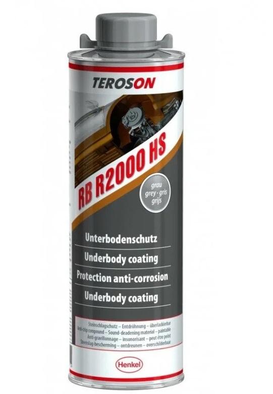 Spray Antifon Gri Texturat Supravopsibil TEROSON RB R2000 HS 767198, 1000 ml, Pe Bază de Cauciuc și Rășină
