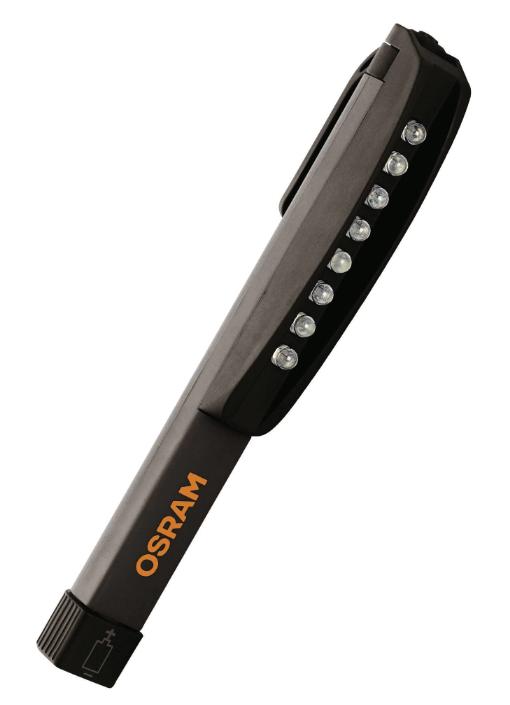 Lanternă de inspecție auto OSRAM LED Inspect Penlight 80 LEDIL203, 7000K, 8 LED-uri, cu prindere magnetică, baterii AAA incluse