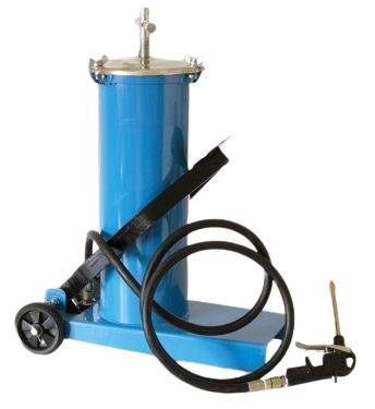 Pompa manuală de gresare MVM LGG005 cu pedala, capacitate 6 kg, culoare albastră