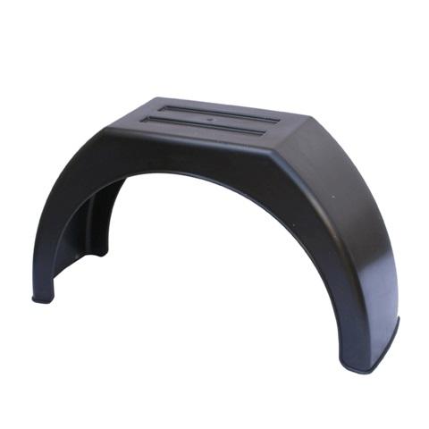 Apărătoare de noroi semicerc cu partea superioară plată, model HICO NDK018, din plastic, dimensiuni 280 x 900 x 1450 mm