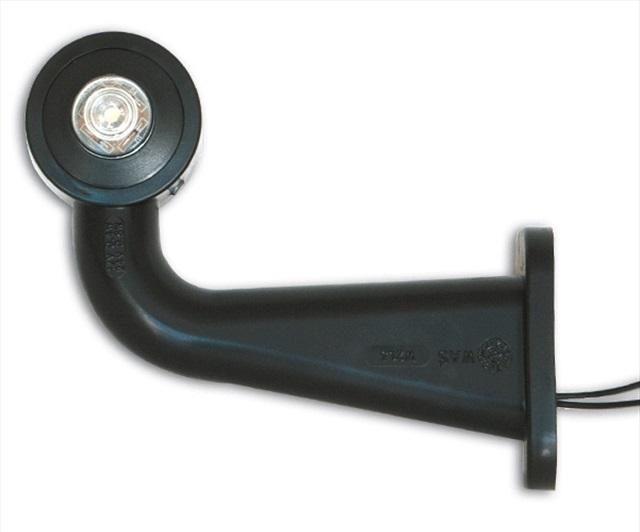 Lampa LED de gabarit înclinată pentru trailer, stânga, BORG HICO OBR108L, model lung.