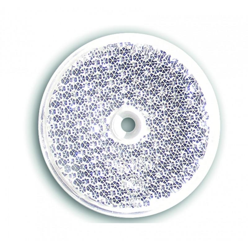 Reflector autoadeziv rotund BORG HICO ODB012, alb, cu orificiu