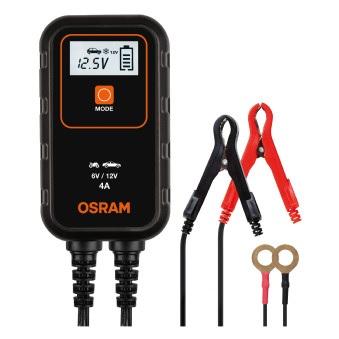 Încărcător baterii auto OSRAM BATTERY CHARGE 904 OEBCS904, 4 A, 6 V / 12 V, până la 90 Ah, ecran iluminat