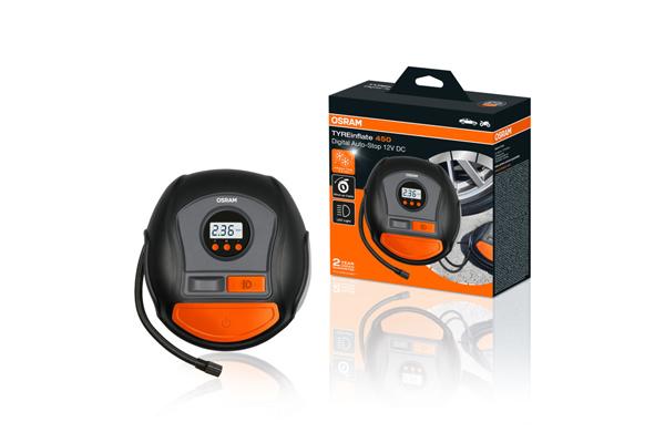 Compresor auto OSRAM TYREinflate 450 OTI450, 12V, 6.9 bar, 120W, afișaj analogic