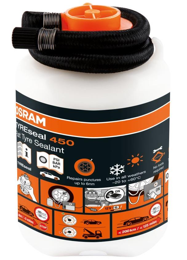 Solutie pentru etansarea anvelopelor OSRAM TyreSeal, 450 ml