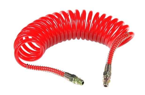 Furtun aer comprimat spiralat MVM PBC003, M22, roșu