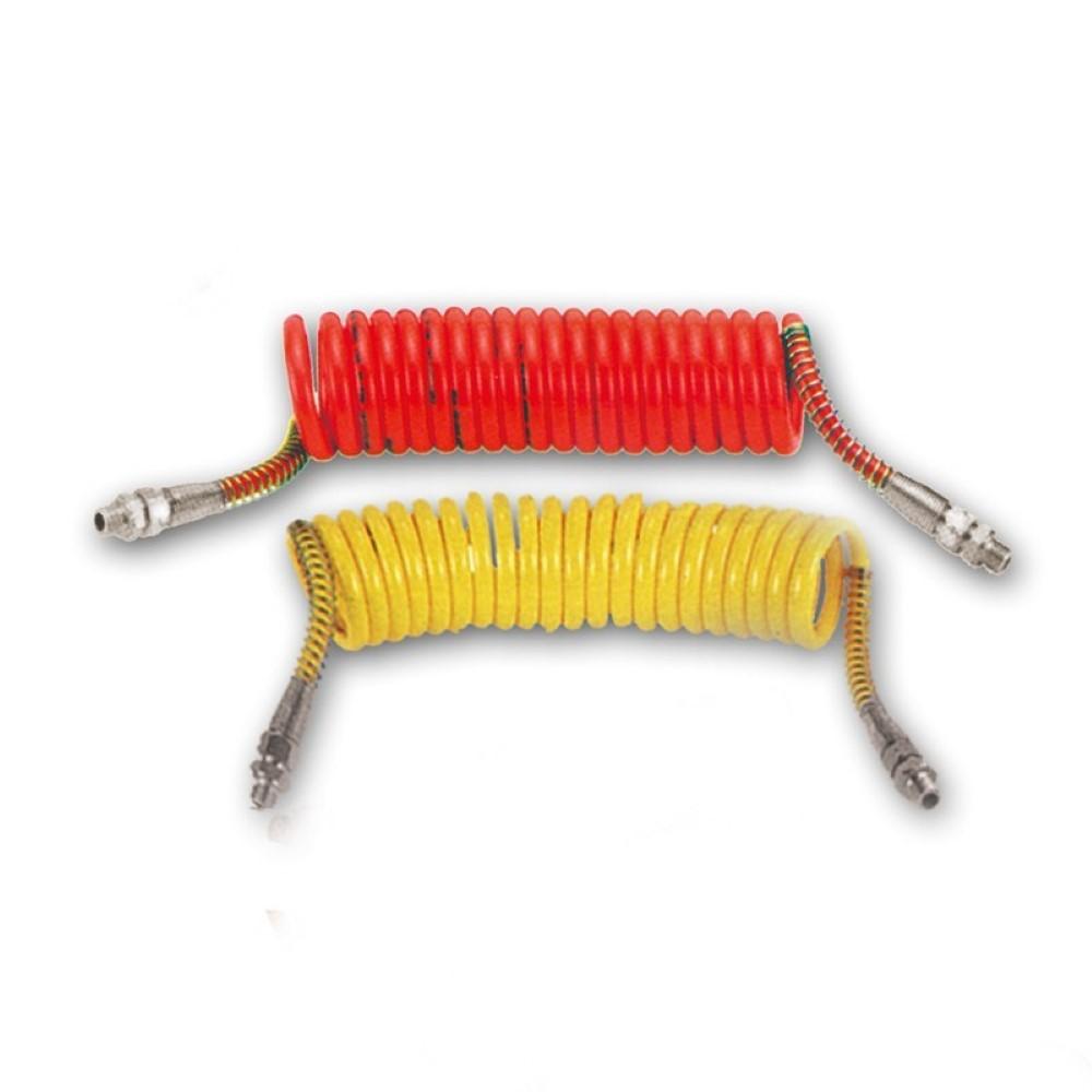 Furtun de Aer Spiralat HICO PPN009, Silicon, M16, Galben