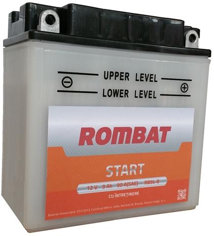 Baterie Moto Convențională RB7L-BROM 8AH 80A 137mm x 75mm x 134mm Polaritate Stânga - ROMBAT