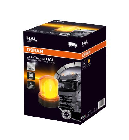 Girofar halogen OSRAM LIGHTsignal HAL Beacon RBL101, 24V, bec H1, 70W, IP65, prindere în 3 puncte, ECE R65 R10