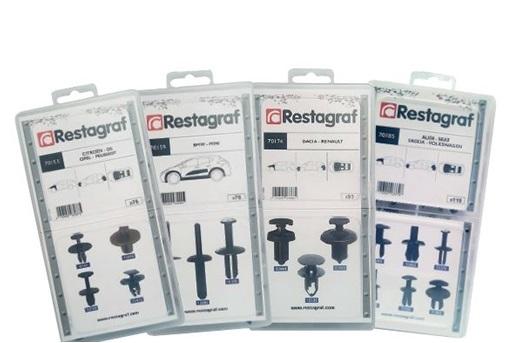 Set nituri auto din plastic negre RESTAGRAF S3105