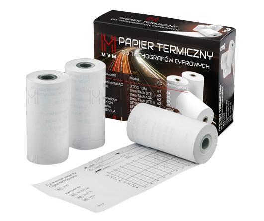 Set 3 role hârtie termosensibilă MVM TCH000/M, pentru tahograf digital