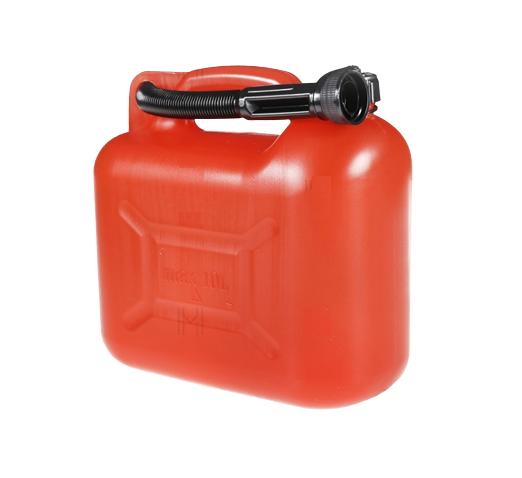 Canistră din plastic pentru combustibil MVM TPC002, capacitate 10 litri, culoare roșie
