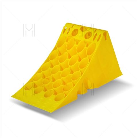 Cale de blocare roți MVM TWC000, 470x201x225 mm, fără suport, galbenă