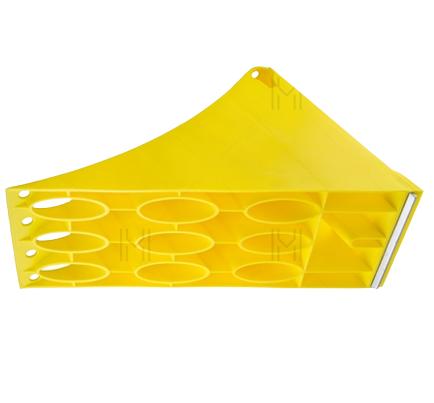 Cale pentru roată mică MVM TWC001, dimensiuni 432 x 160 x 190 mm, fără suport, culoare galbenă
