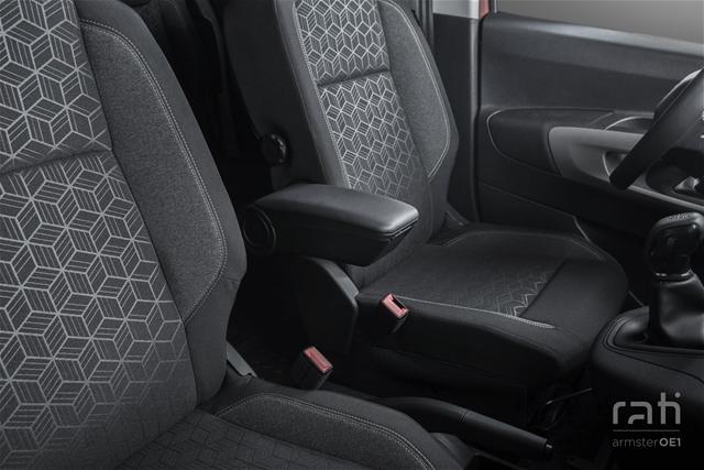 Cotieră Armster OE1 pentru Dacia Logan/Sandero 2017 cu USB, model negru (compatibilă cu modelele echipate din fabrică cu cotieră) - V01079ARA SFNBB