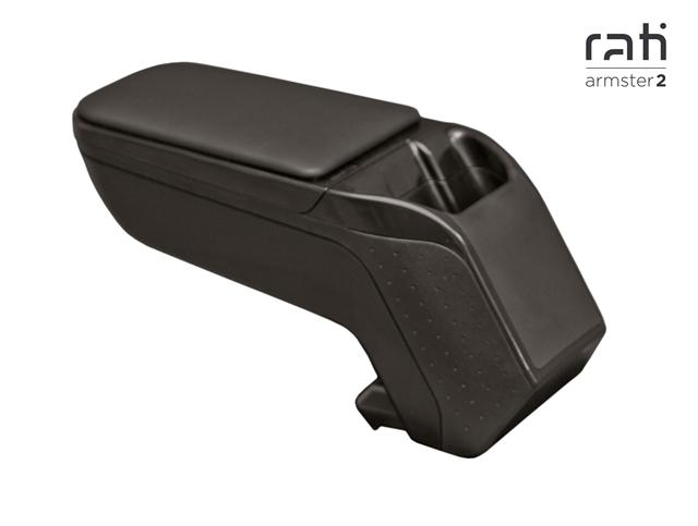 Cotiera auto rabatabilă RATI Armster 2 V01158RA, piele ecologică neagră, fără buzunar, compatibilă cu Opel Astra J, 2009-2015