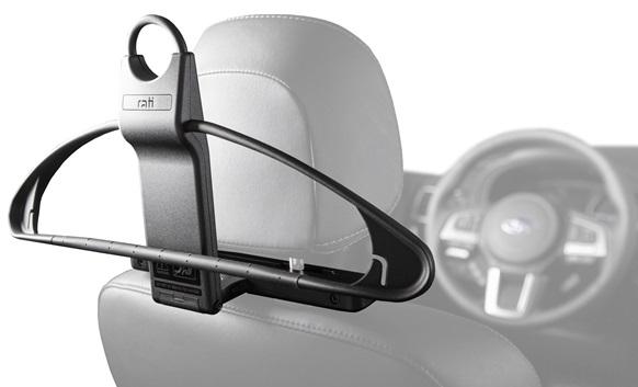 Umeraș auto universal RATI V01350RA, instalare rapidă, montare pe tetiera scaunului, culoare neagră