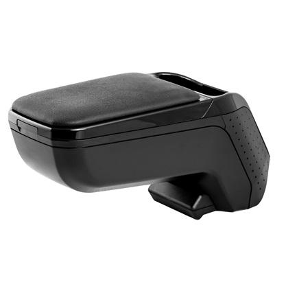 Cotieră auto rabatabilă RATI Armster 2 V01562, cu capac din piele ecologică, negru, compatibilitate universală, fără kit de montaj