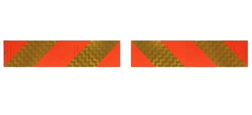 Set 2 plăcuțe reflectorizante autoadezive MVM VEM004/S, 565 x 132 mm