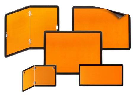 Plăcuță ADR Mică MVM VEM040/FS, Pliabilă Vertical, din Aluminiu, 300 x 120 mm
