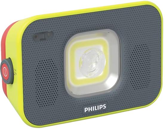 Proiector de lucru cu LED PHILIPS XPERION 6000 FLOOD AUDIO, 10W, 1000 lumeni, baterie Li-ion 4400 mAh, alimentare USB-C
