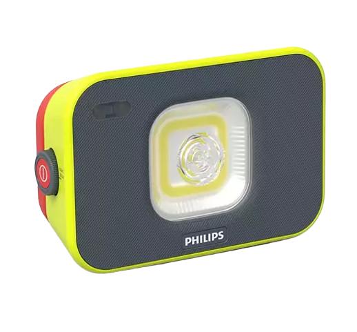 Proiector de lucru cu LED PHILIPS XPERION 6000 FLOOD X60FLX1, 10 W, 1000 lumeni, baterie Li-ion 4400 mAh, 3.7V, încărcare USB-C