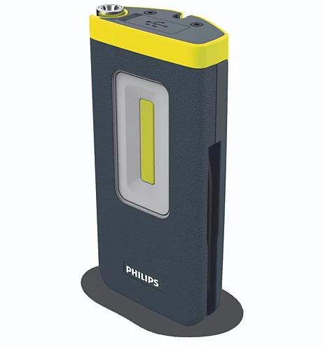 Lampa de lucru LED PHILIPS XPERION 6000 POCKET X60POCKX1, 3W, 300 lumeni, 3.7V, baterie Li-ion 2000 mAh, încărcare USB-C