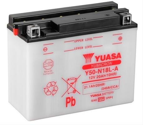 Acumulator Moto YUASA 12V 20Ah 240A (CP) - Model Y50-N18L-A