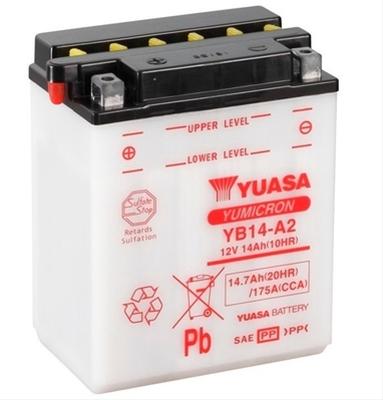 Acumulator Moto YUASA YB14-A2 12V 14Ah 175A (DC - Fără Acid)