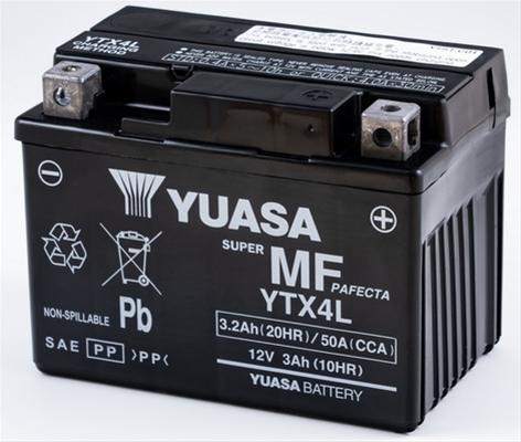 Acumulator Moto YTX4L 12V 3Ah 50A (WC) - Yuasa