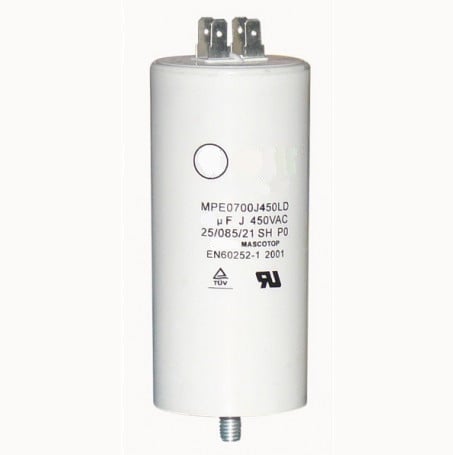 Condensator de pornire motor electric CD60 (450V 75uF) cu papuci
