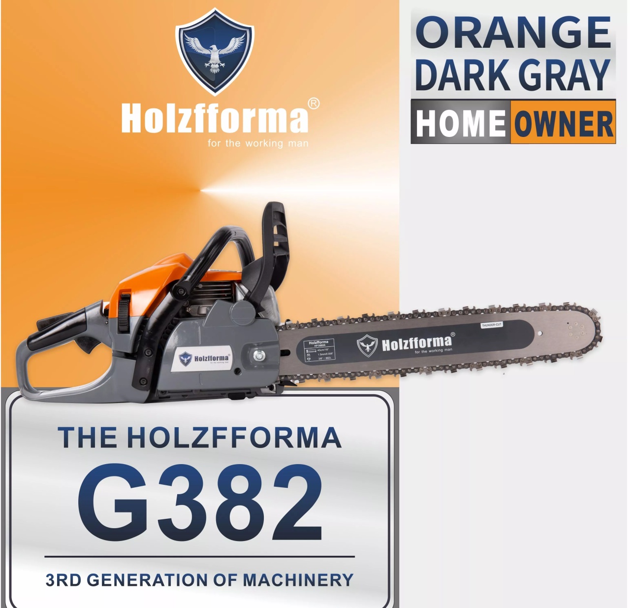 Motoferăstrău Holzfforma® G382 (fără lamă și lanț)