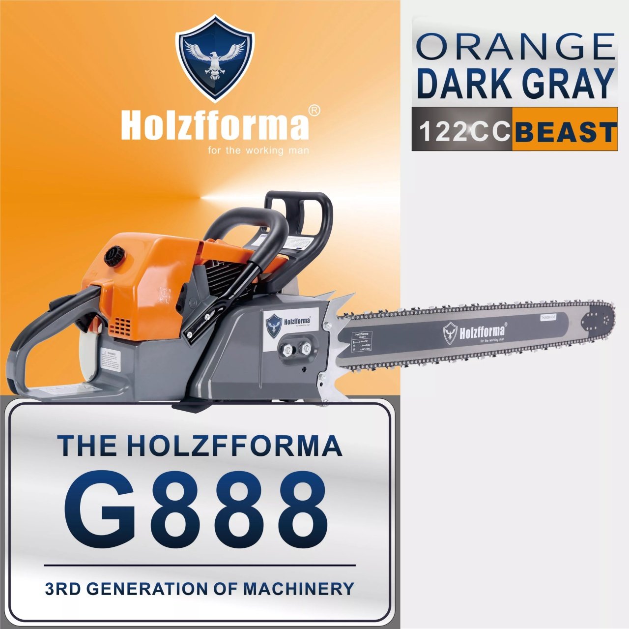 Drujba Holzfforma® G888 122cc (fără lamă și lanț)