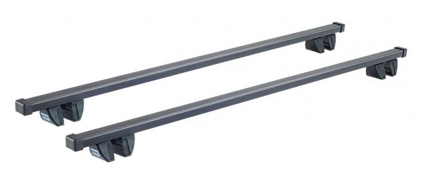 Set de 2 bare transversale CRUZ Oplus ST-110 CZ921-305, 110 cm, oțel galvanizat, cu suporturi și capace ABS