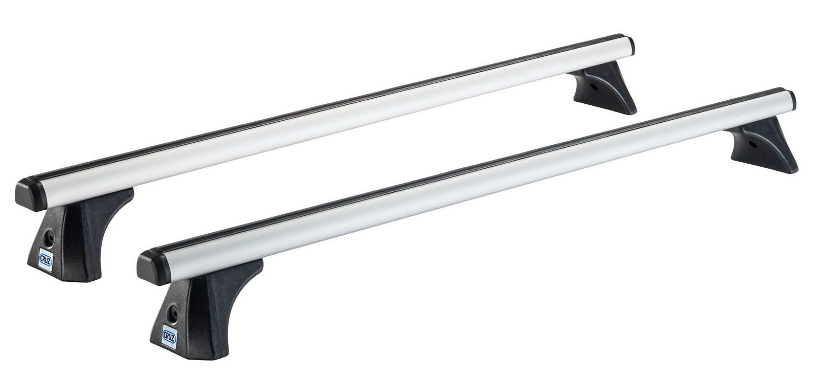 Set 2 bare transversale CRUZ Oplus AT-128 CZ924-715, aluminiu, 128 cm, cu suporturi și capace din ABS