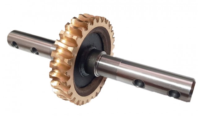 Pinion de bronz cu ax pentru motosapa/motocultor Robix 1:28