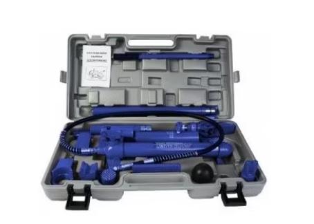 Set trusă auto hidraulică pentru caroserie Garage Meister GM160.0175, cilindru hidraulic cu capacitate de 10 tone