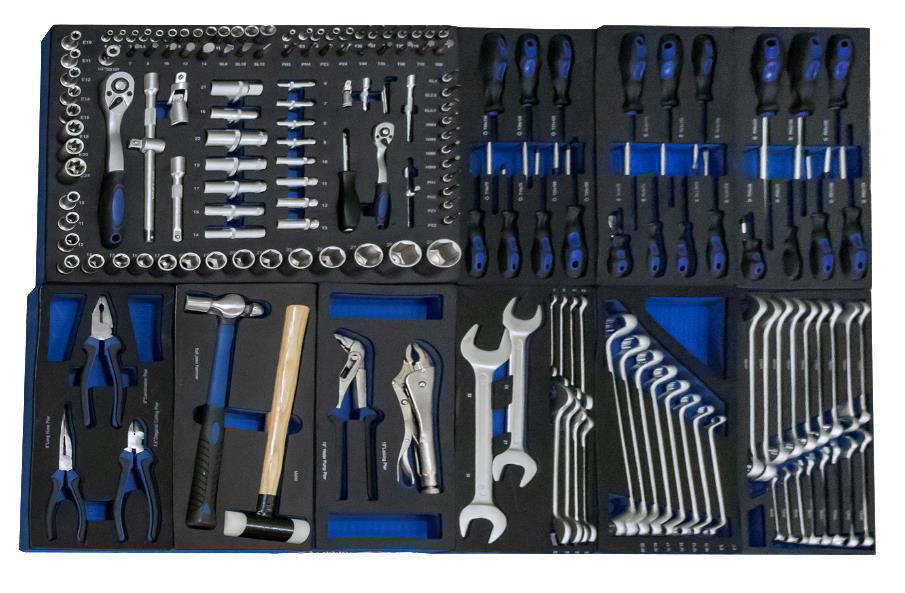 Set de 171 de scule pentru cărucior, marca Garage Meister, model GM43482A