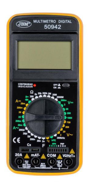 Multimetru Digital GARAGE MEISTER GM50942, 3 1/2 Digiti, cu Protectie Laterala