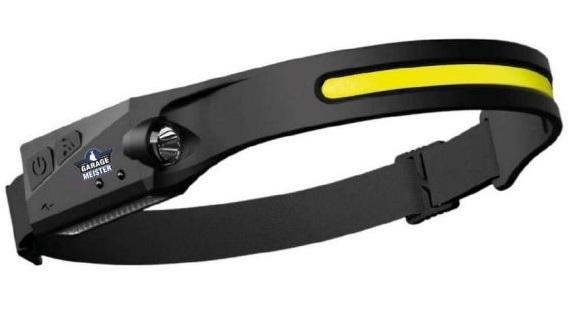 Lanternă frontală LED GARAGE MEISTER 54004, 3W, 350 lumeni, senzor de mișcare, reîncărcabilă, acumulator Li-ion 3.7V, 1200 mAh