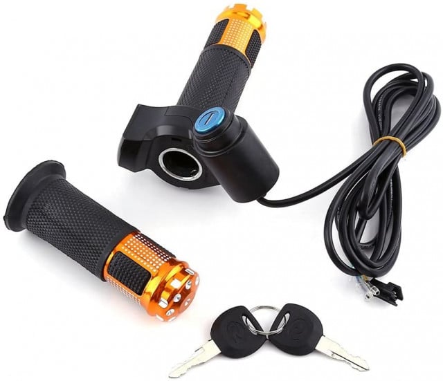 Accelerator bicicletă/scuter electric (cu voltmetru și cheie)