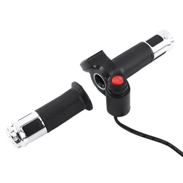 Manetă de accelerație pentru bicicletă/scuter electric (cu afișaj voltaj și buton On-OFF)