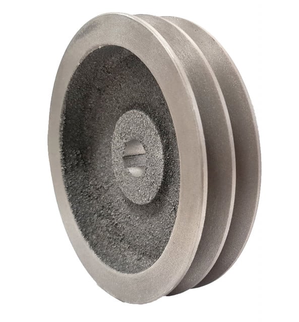 Fulie dublă motor electric 24mm x 180mm