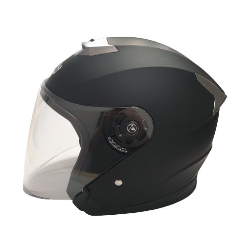 Casca Open Face AY-008 (Culoare Neagră)