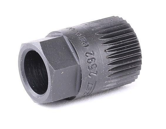 Dispozitiv de Blocare Fulie HAZET HZ2592, Cheie cu Deschidere 19.6 mm și 17 mm, Hexagon Exterior, Bit cu Gaura