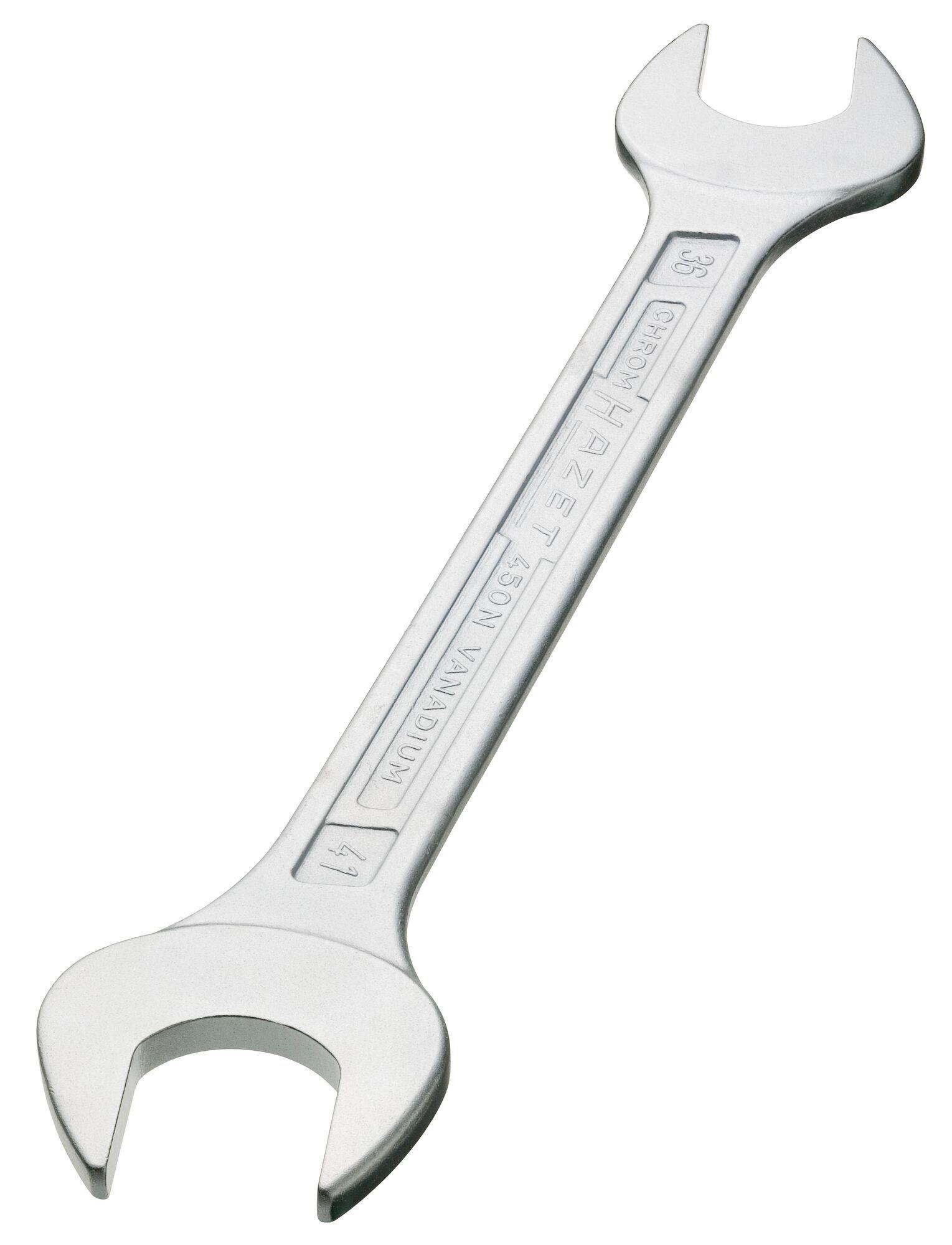 Cheie Fixă Dublă HAZET HZ450N-14X15, 187.8 mm, Deschidere 14x15 mm, Oțel Crom-Vanadiu, Suprafață Cromată