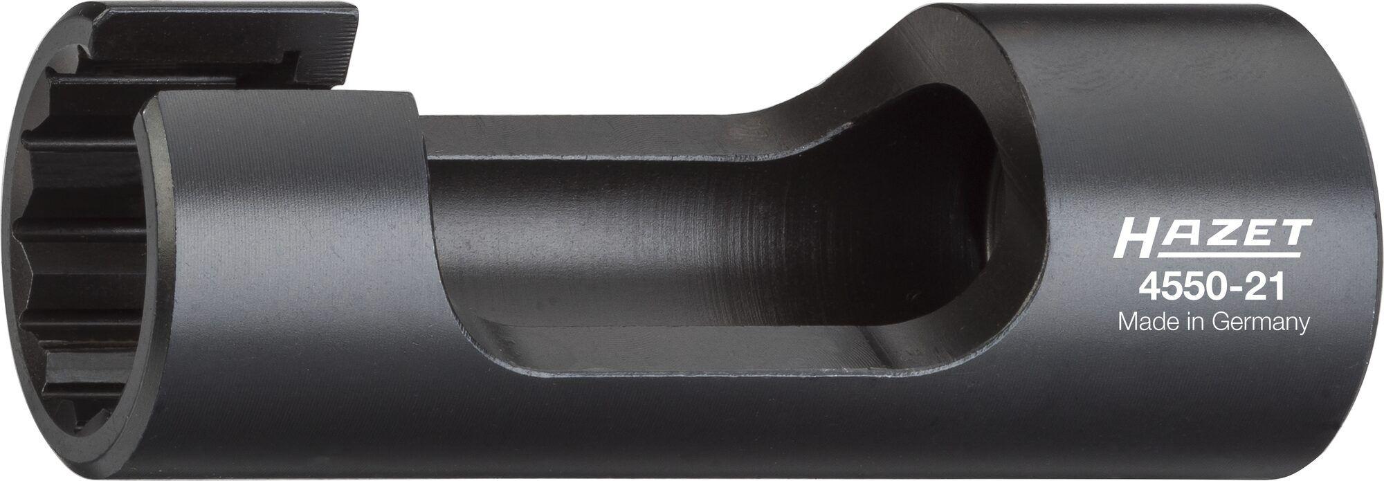 Cheie tubulară HAZET HZ4550-21, deschidere de 21 mm, lungime 91 mm, oțel crom-vanadiu