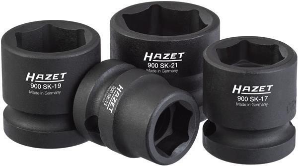 Set de 4 Chei Tubulare HAZET HZ900SK/4, Acționare cu Pătrat de 1/2 Inch